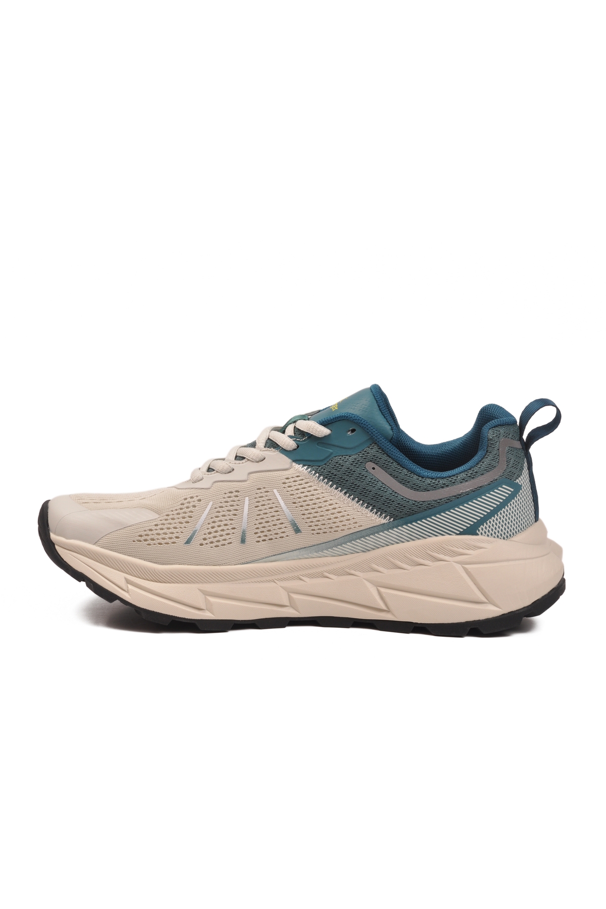 Beyaz Yeşil Fileli Hafif Esnek Erkek Spor Ayakkabı Warren M - Görsel 5