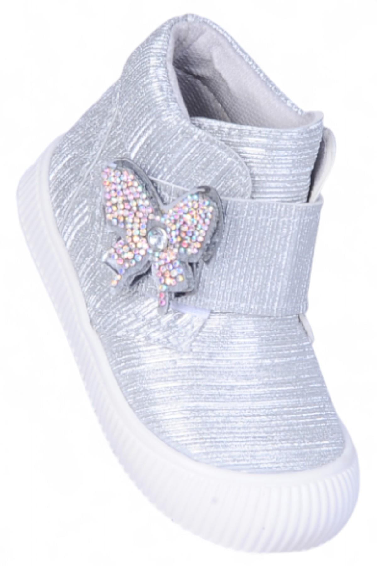 Herbebe 011 Simli Gümüş Kız Çocuk Bot - Görsel 3