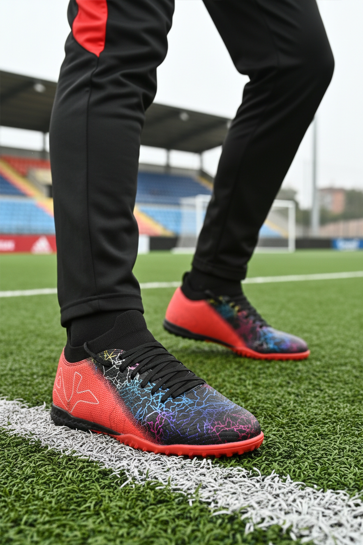 Siyah Fuşya Bilekten Sarmalı Erkek Krampon MH-252-153 M - Görsel 4