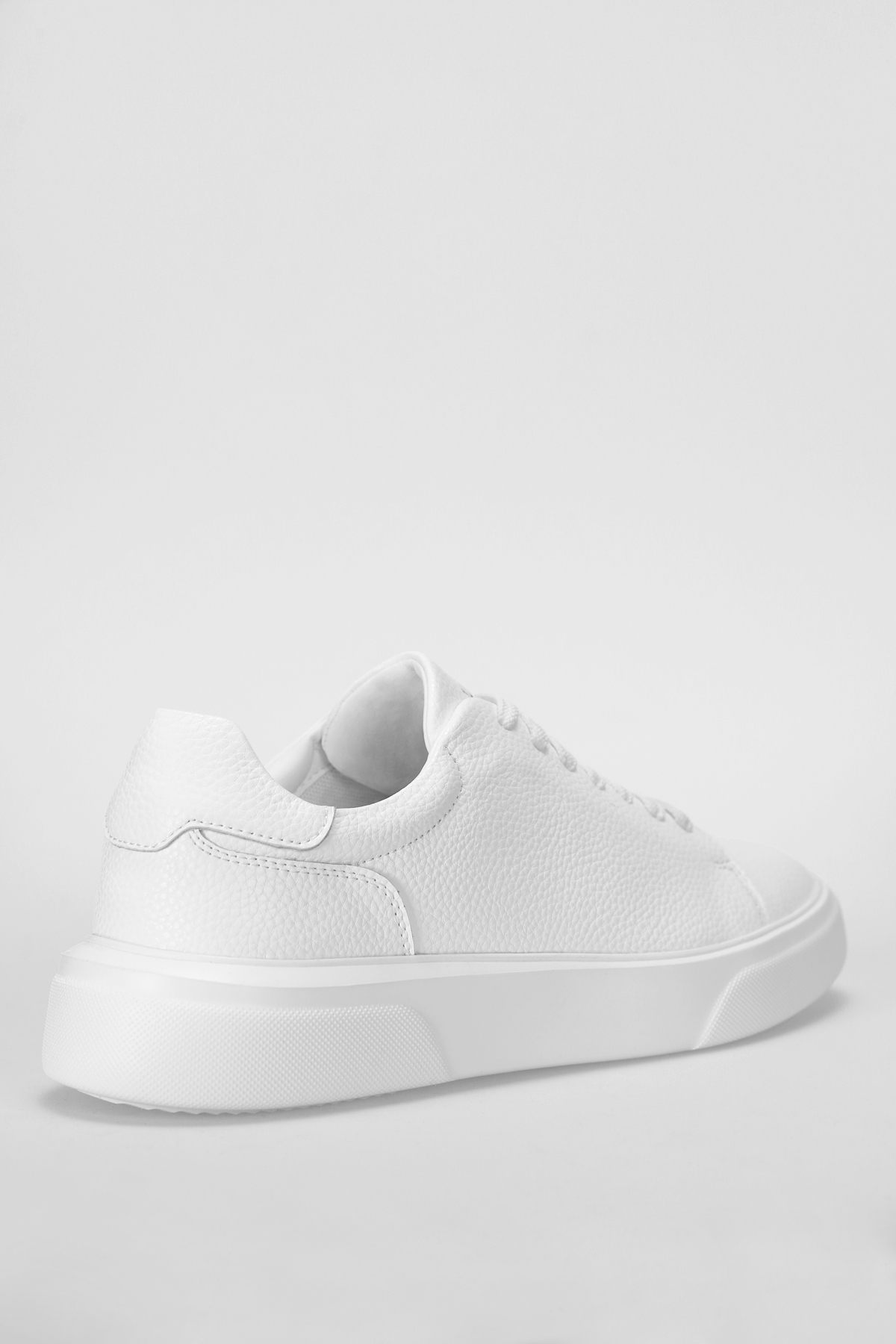 Beyaz Hakiki Deri Bağcıklı Erkek Sneaker Tommy M - Görsel 4