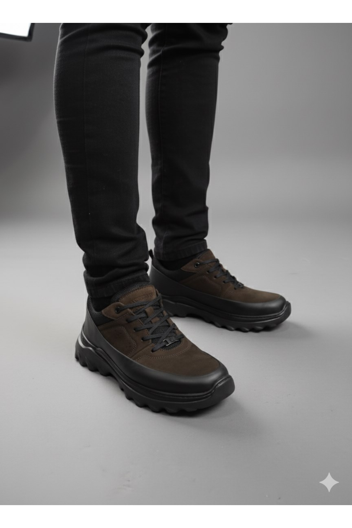 Komcero Bağcıklı Kat Deri Havuz Model Outdoor Taban Erkek Casual Ayakkabı K3256-25283 - Görsel 3