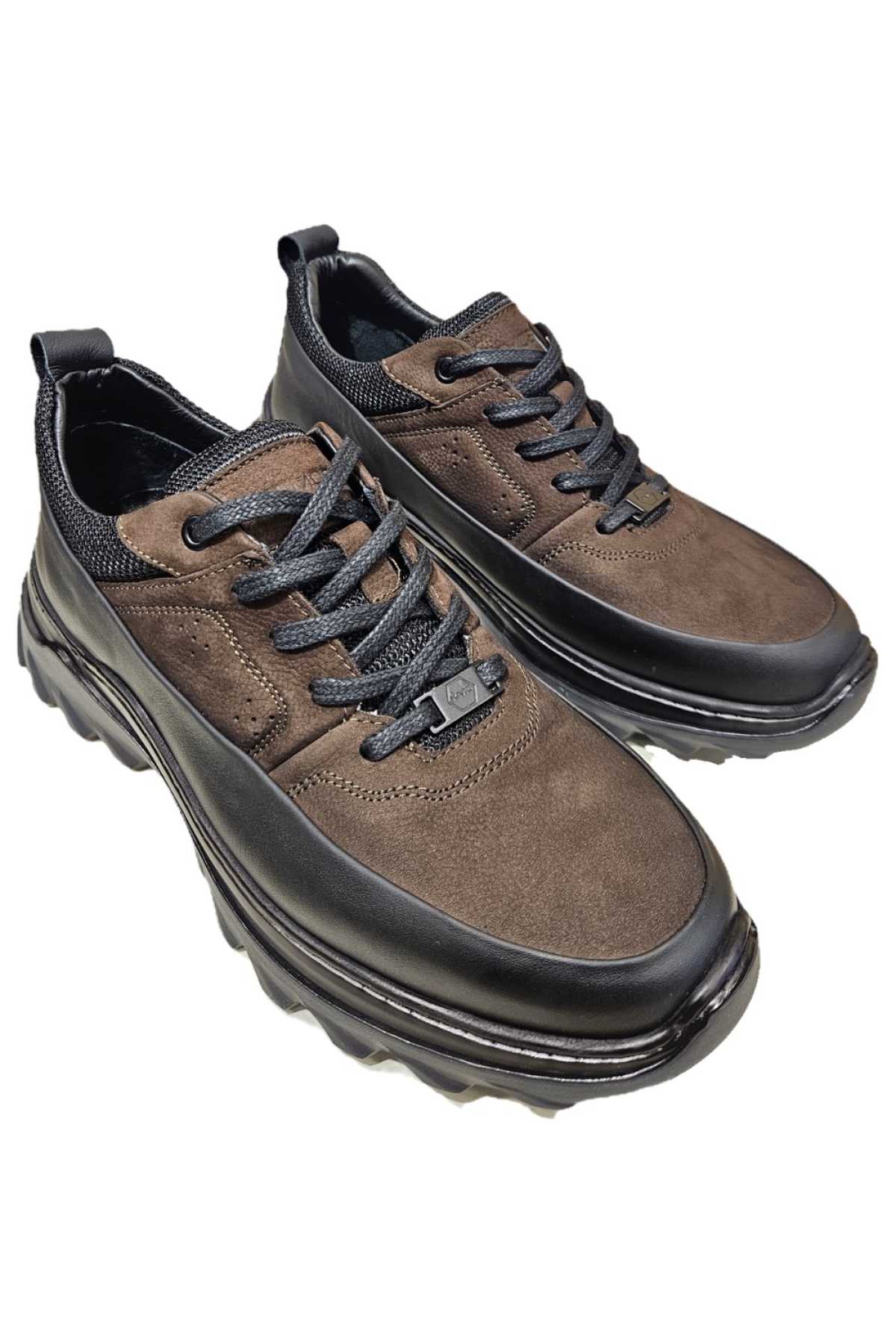 Komcero Bağcıklı Kat Deri Havuz Model Outdoor Taban Erkek Casual Ayakkabı K3256-25283 - Görsel 5