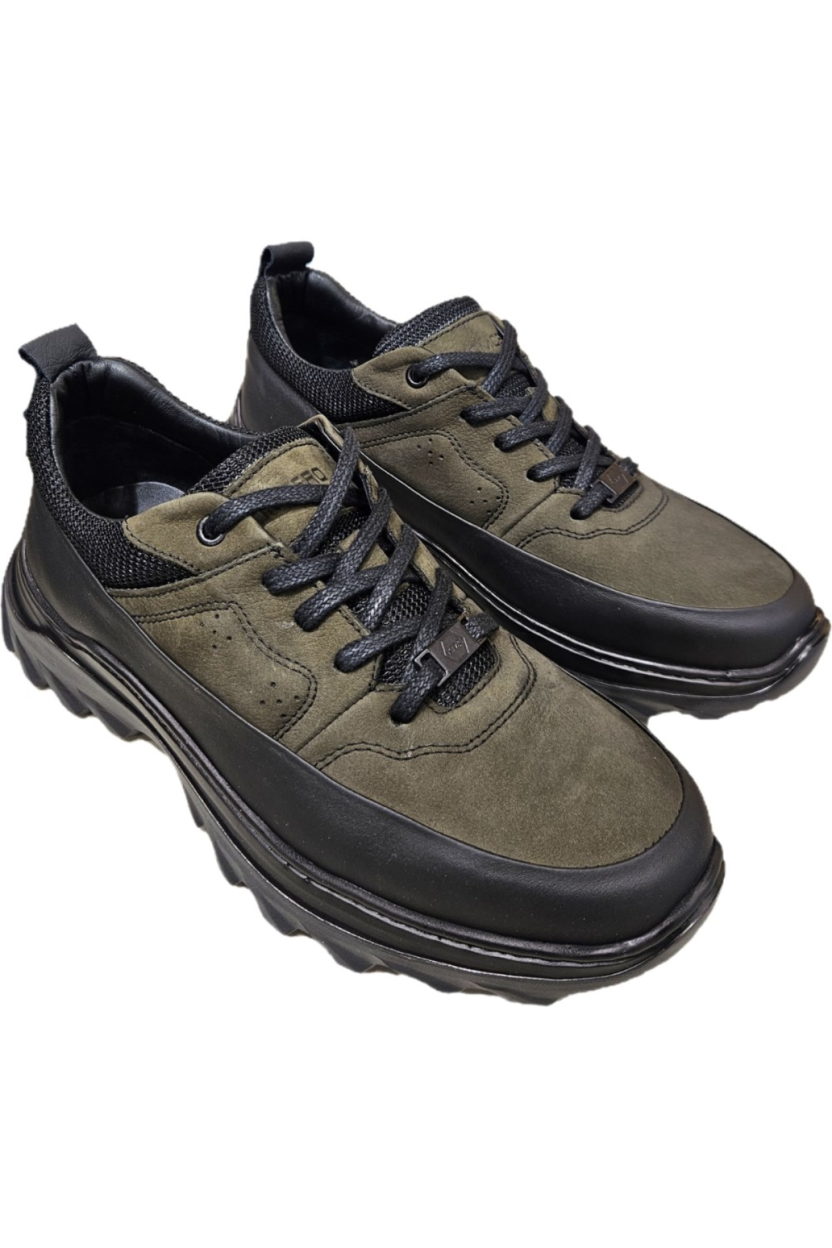 Komcero Bağcıklı Kat Deri Havuz Model Outdoor Taban Erkek Casual Ayakkabı K3256-25283 - Görsel 5