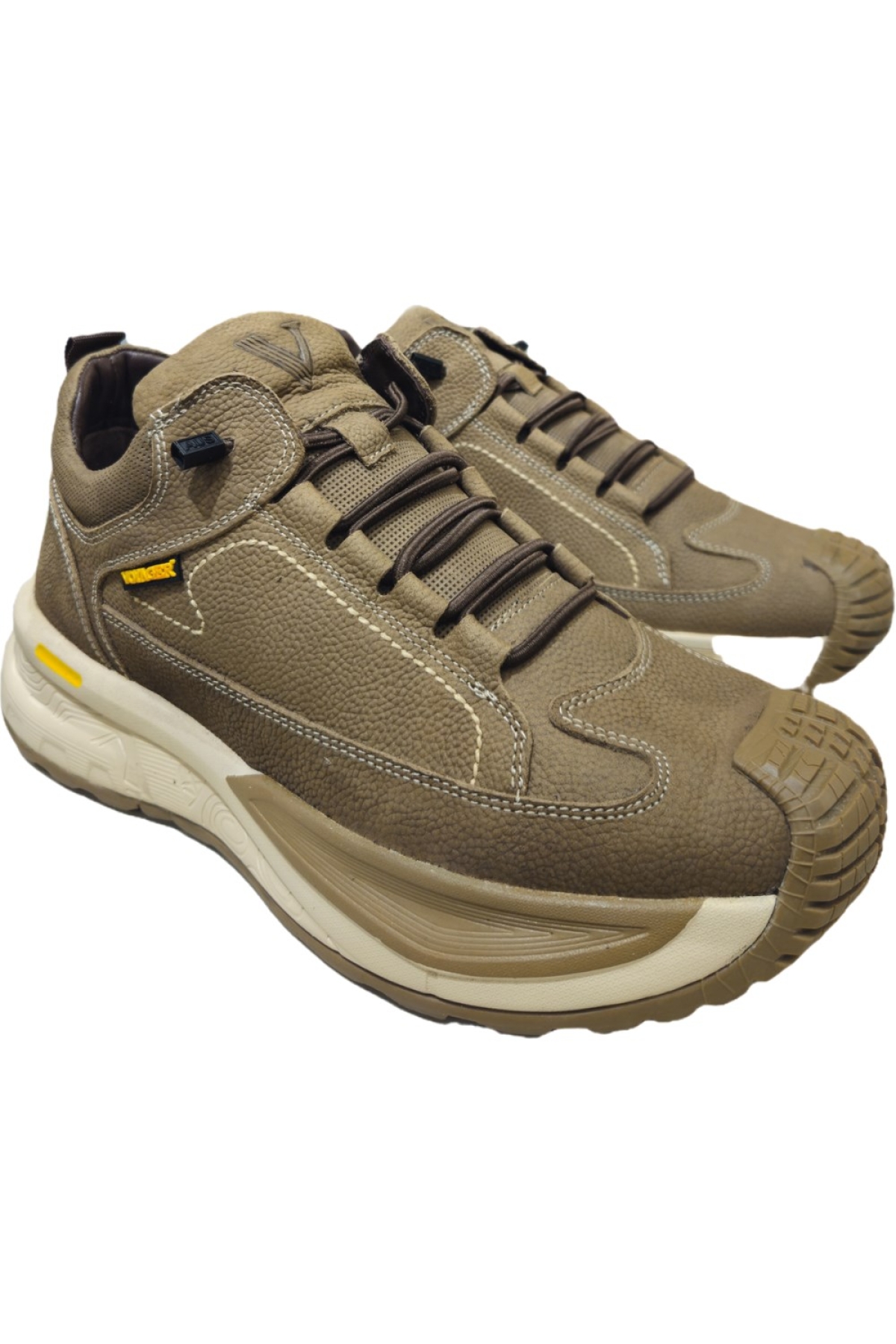 Lastik Bağcıklı Kısa Boğazlı Hakiki Deri Erkek Bot M440 - Görsel 5