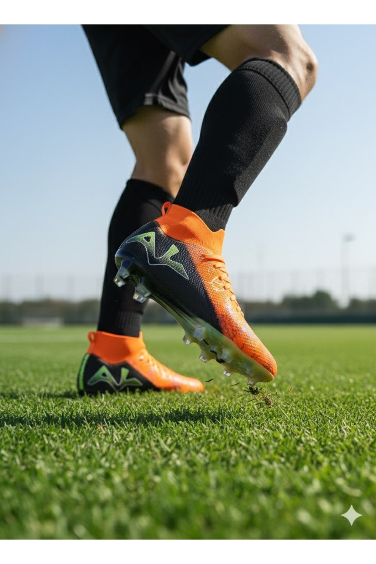 Yarı Prof. Hologram Taban Erkek Çoraplı Super Mercury Krampon - Görsel 2