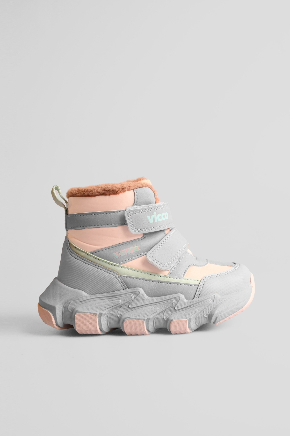 Fon Kız Çocuk İçi Kürklü Ortopedik Bot - Görsel 2