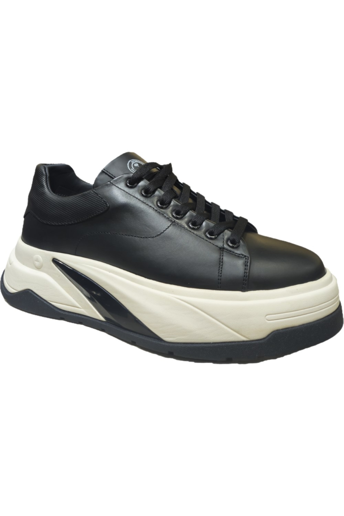 Bağcıklı Hakiki Deri Kalın Düz Taban Erkek Sneaker Ayakkabı 22216 - Görsel 4