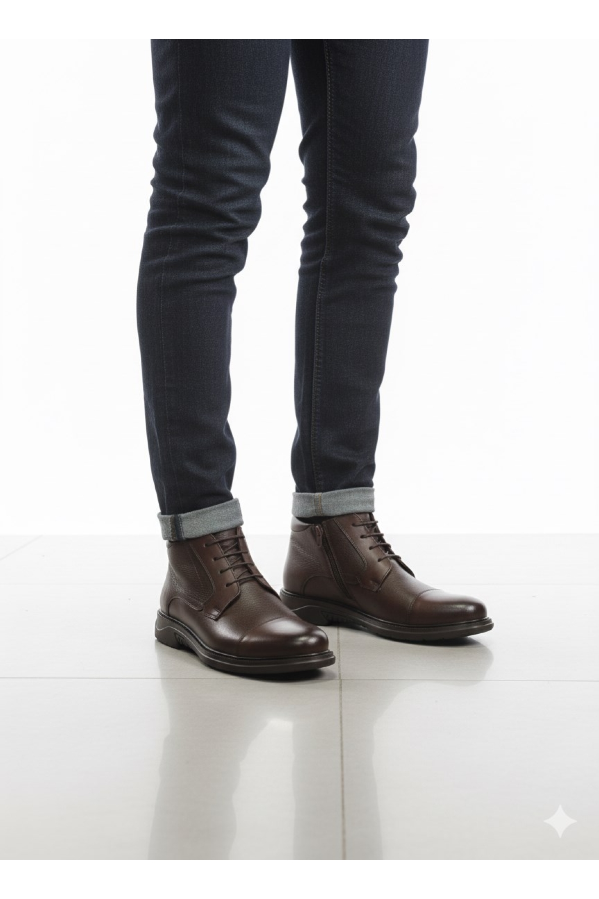 Komcero Dr.Jells Bağcıklı PILLOW TECH Floter Deri Erkek Bot K2454-2087 - Görsel 3