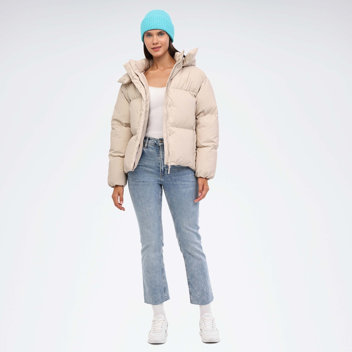 TENRA JACKET Gri Kadın Kısa Kaban