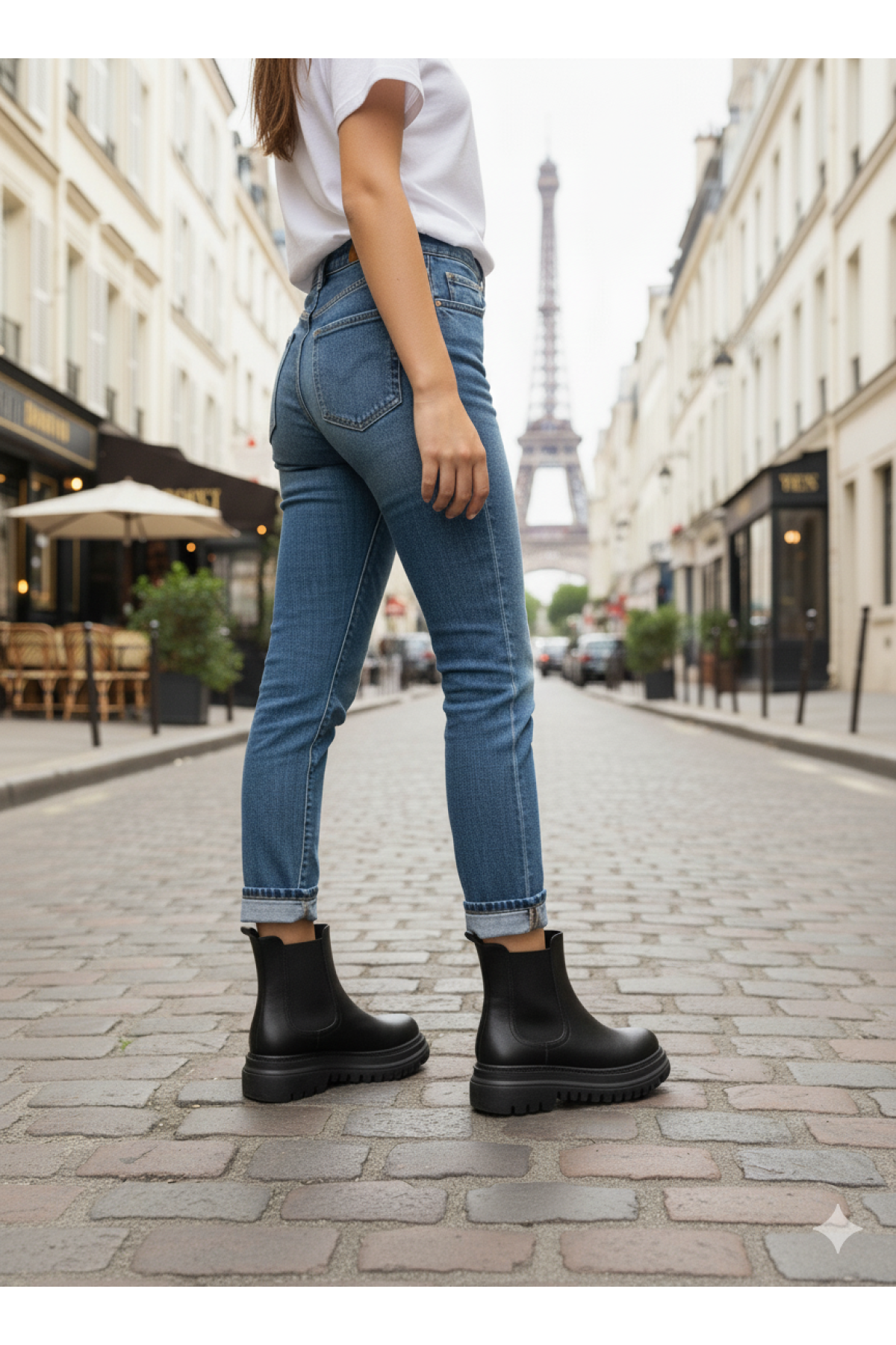 Su Geçirmez İçi Kürklü Yanlar Lastikli Çok Hafif Dikişli Taban Garantili Kışlık Siyah - Görsel 5