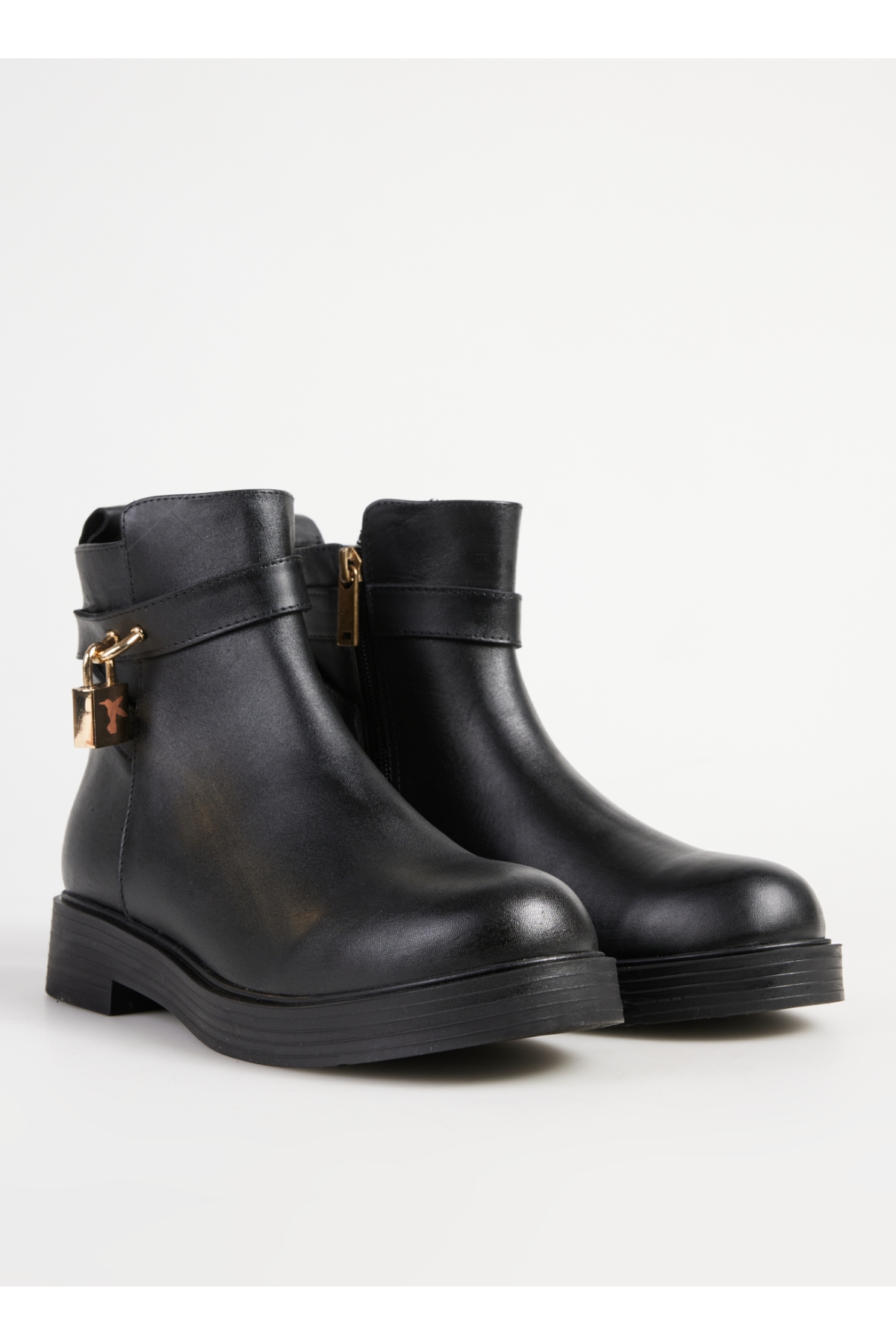 Deri Siyah Kadın Bot D-FEDELMA - Görsel 7