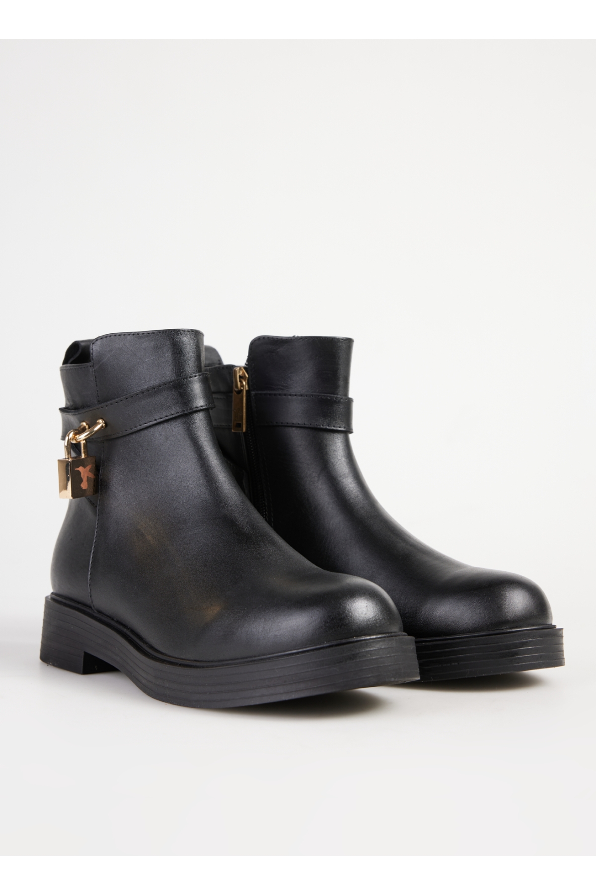 Deri Siyah Kadın Bot D-FEDELMA - Görsel 8