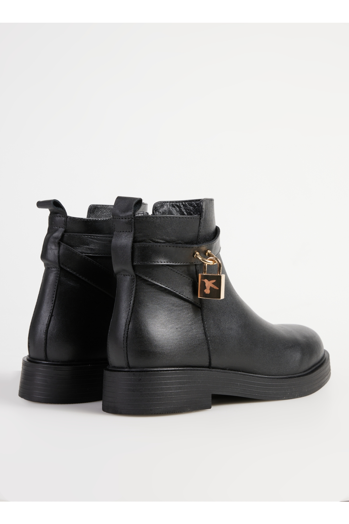 Deri Siyah Kadın Bot D-FEDELMA - Görsel 9
