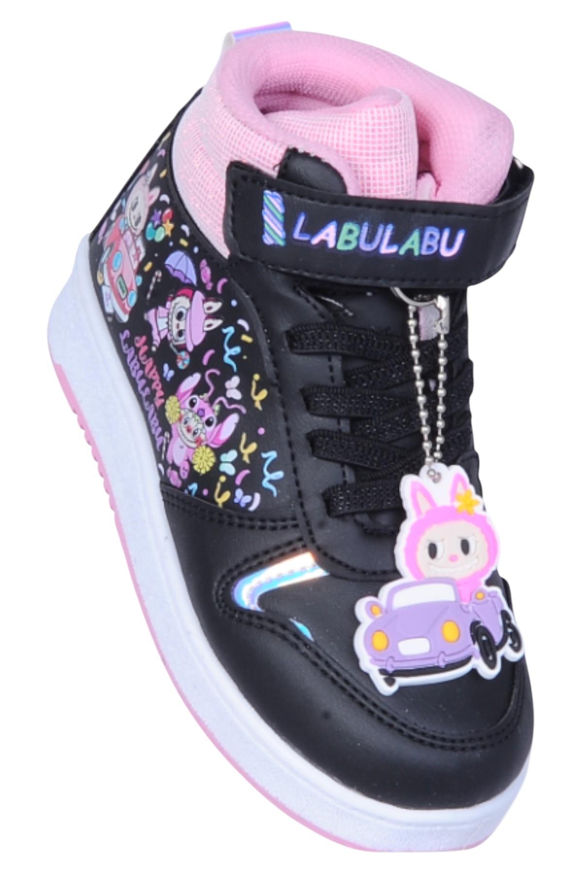 4444 Syh-Pmb Cırtlı Boğazlı Kız Çocuk Spor Ayakkabı - Görsel 3