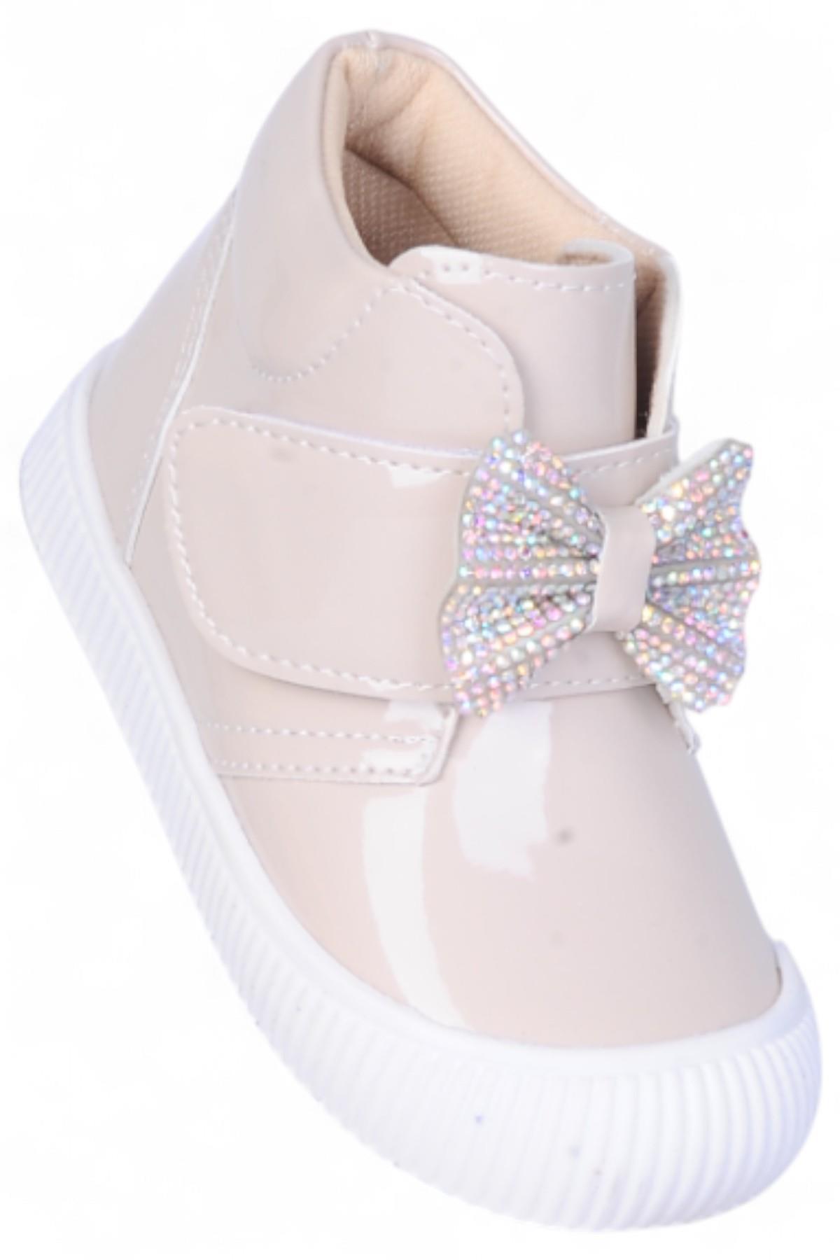 Herbebe 015 Rugan Krem Kız Çocuk Bot - Görsel 3