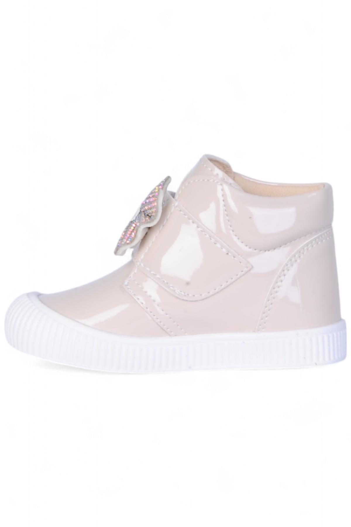 Herbebe 015 Rugan Krem Kız Çocuk Bot - Görsel 4