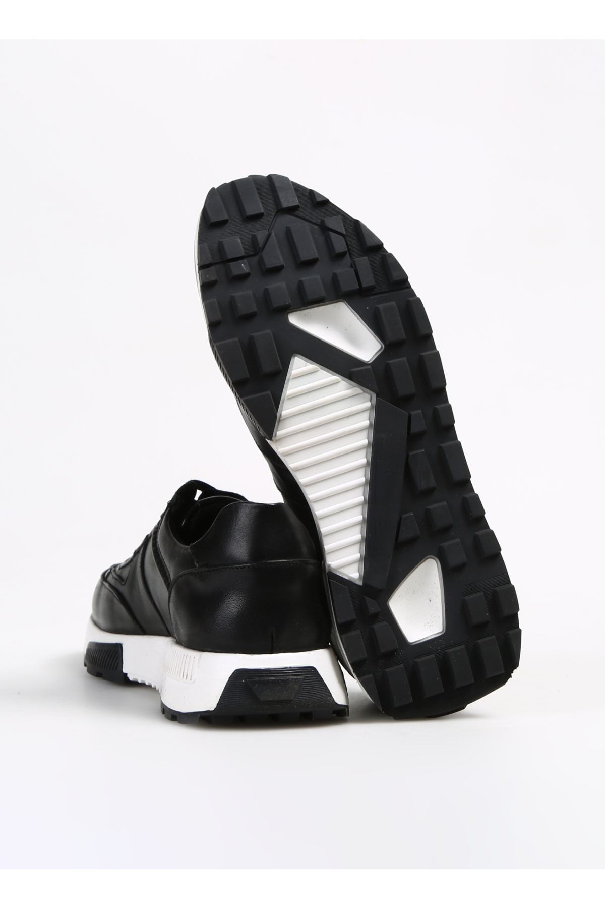 Siyah Erkek Deri Sneaker ICHEON - Görsel 6