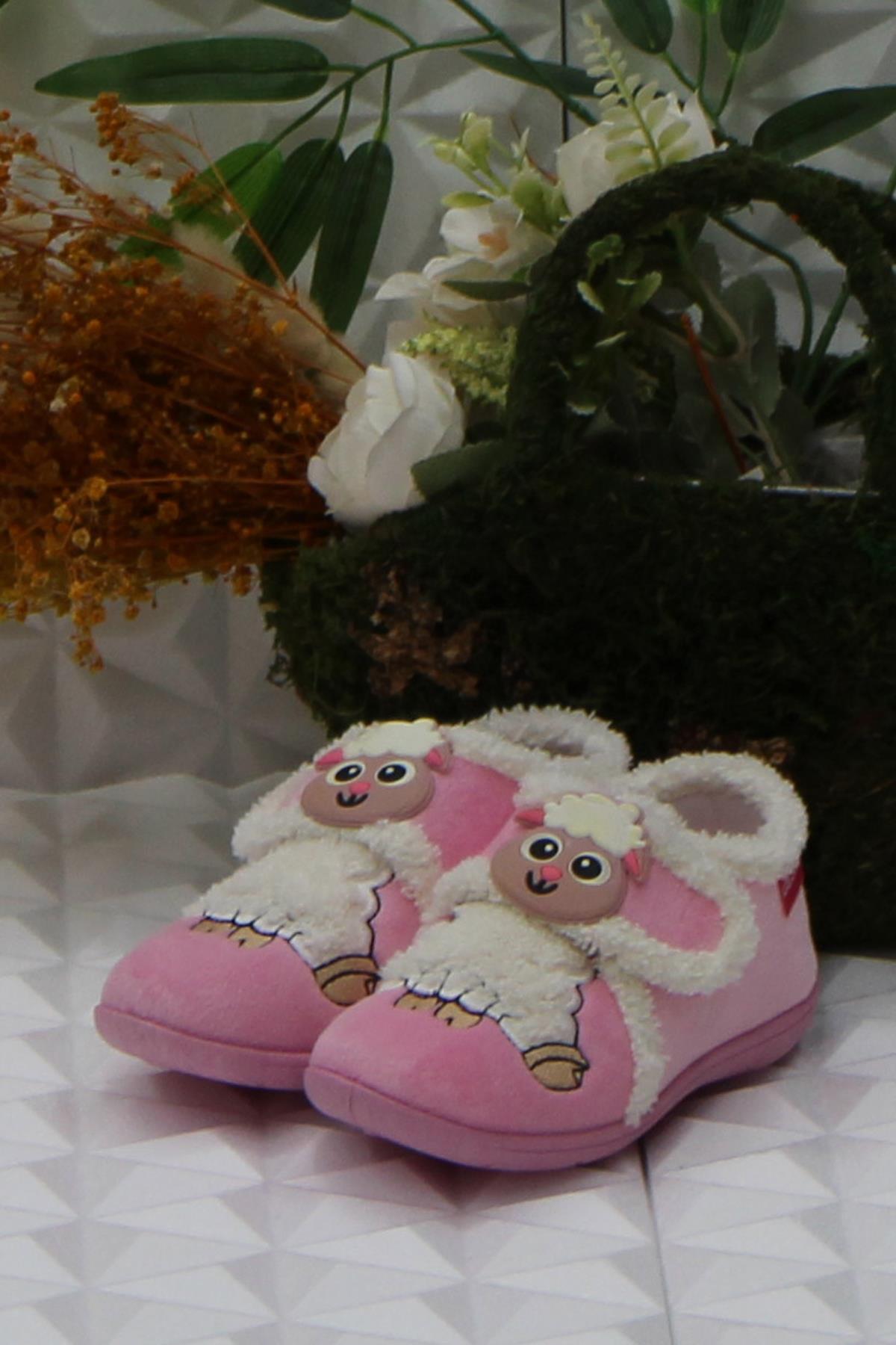 Gzr 03366 Pembe Anaokulu Kreş Ev Kız Çocuk Panduf Ayakkabı - Görsel 2