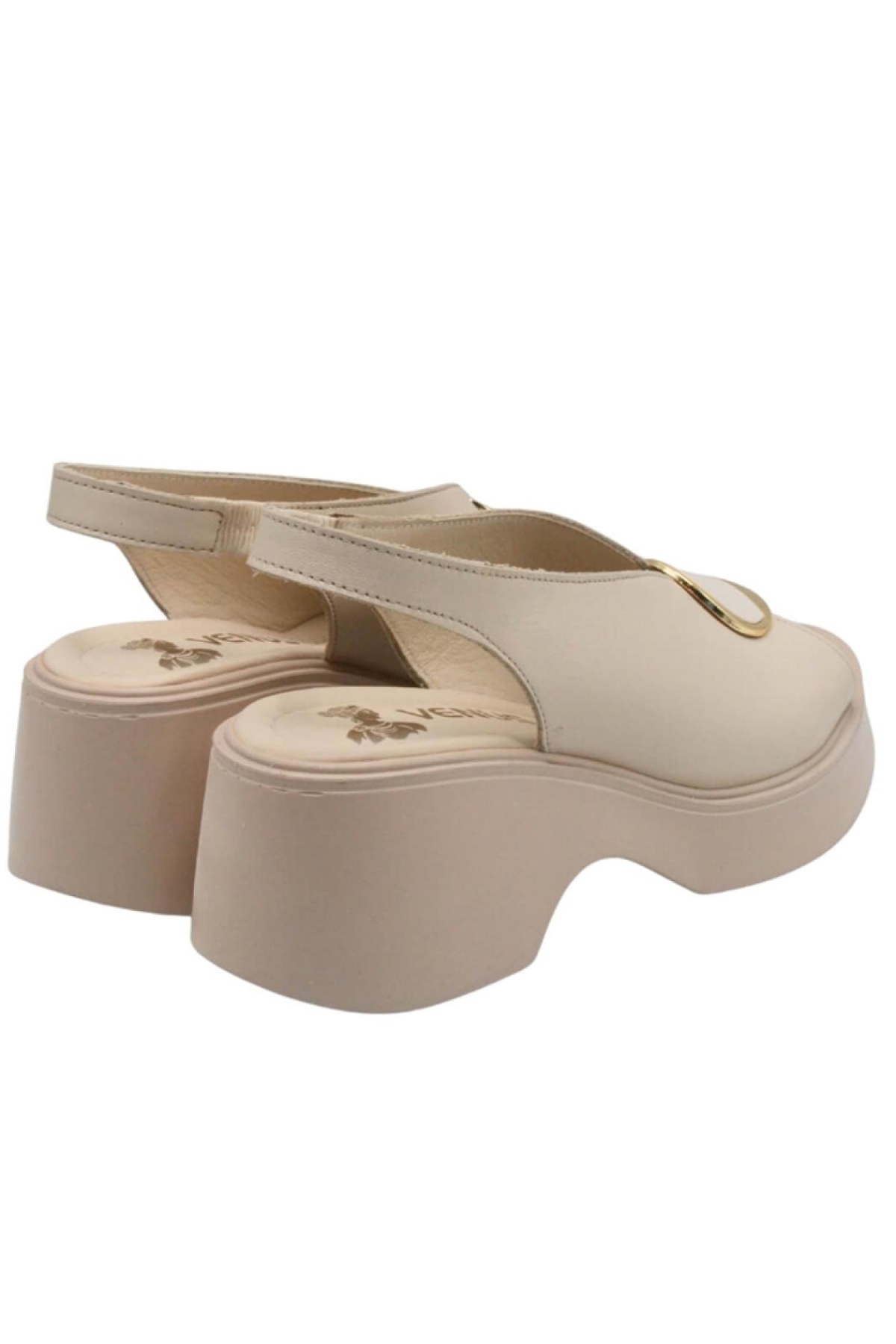 2313114Y Kadın Deri Sandalet - Görsel 4