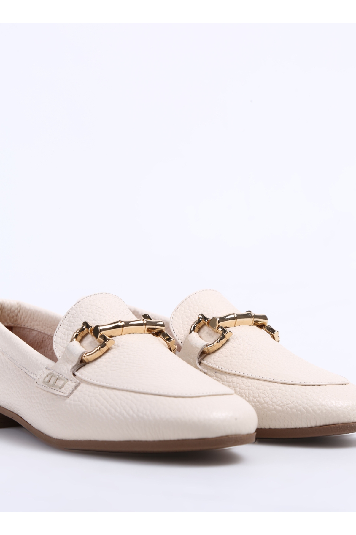 Fabrika Fabrika Bej Deri Ekru Kadın Loafer KALLIN Casual Ayakkabı | Flo Bej - 6. görsel