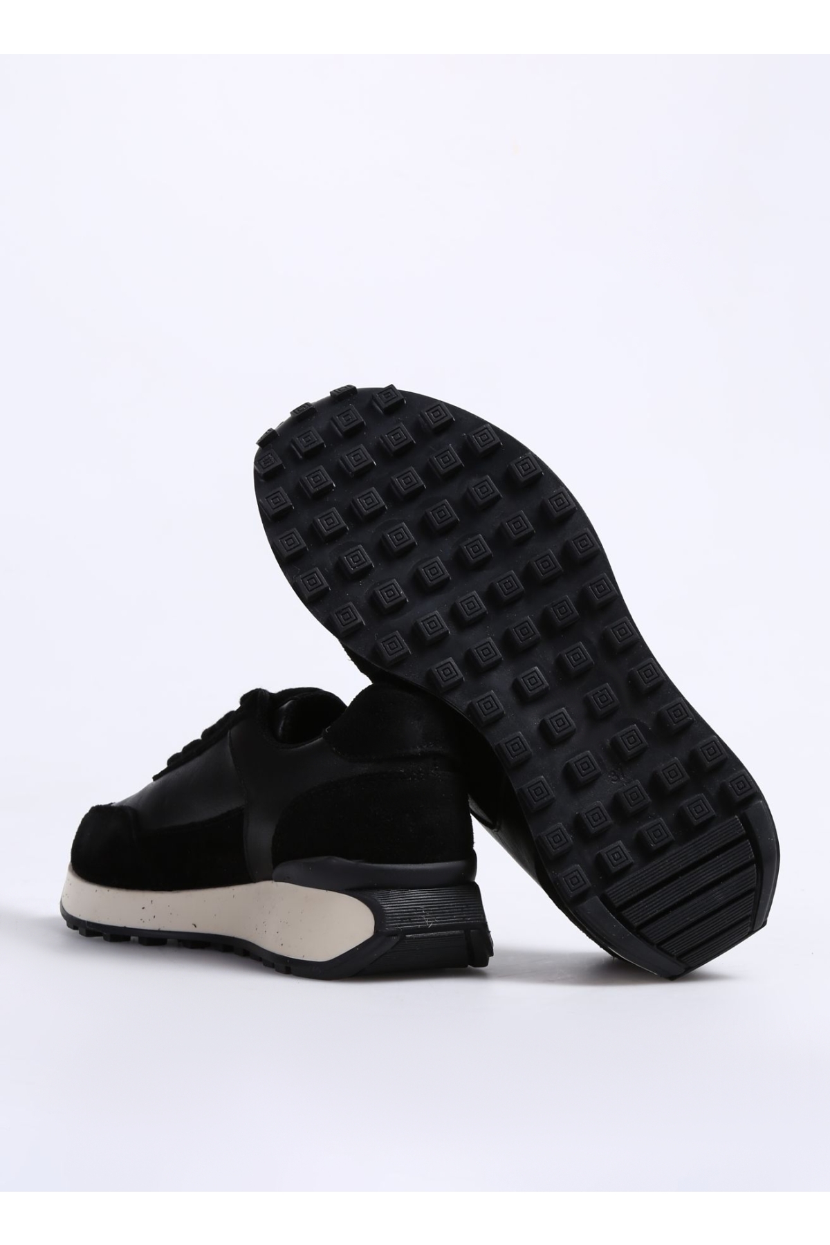 Fabrika Fabrika Siyah Kadın Deri Sneaker MARISSA | Flo Siyah - 5. görsel