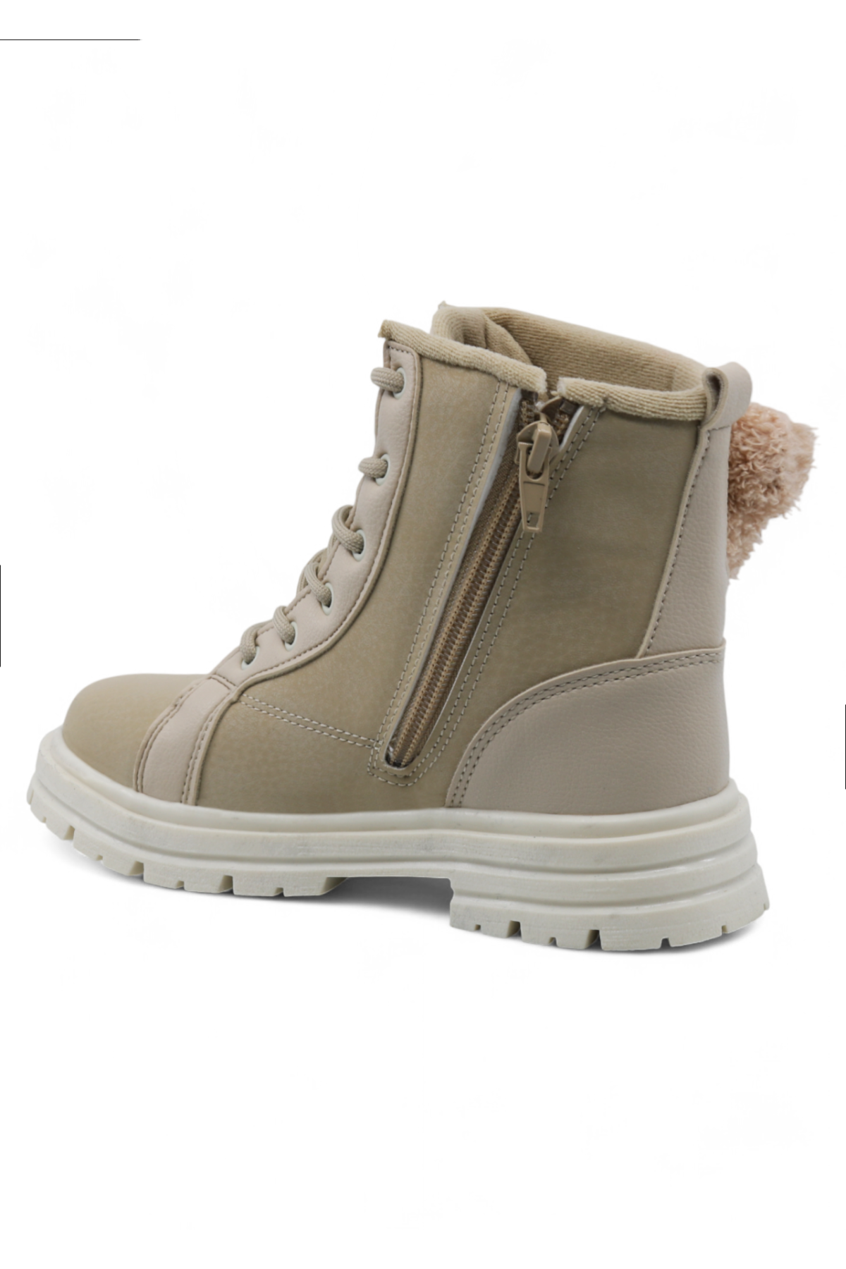 Trave Su ve Soğuk Dayanıklı Ortopedik Kaymaz Taban Köpek Aksesuarlı Fermuarlı Kışlık Çocuk Bot - Görsel 3