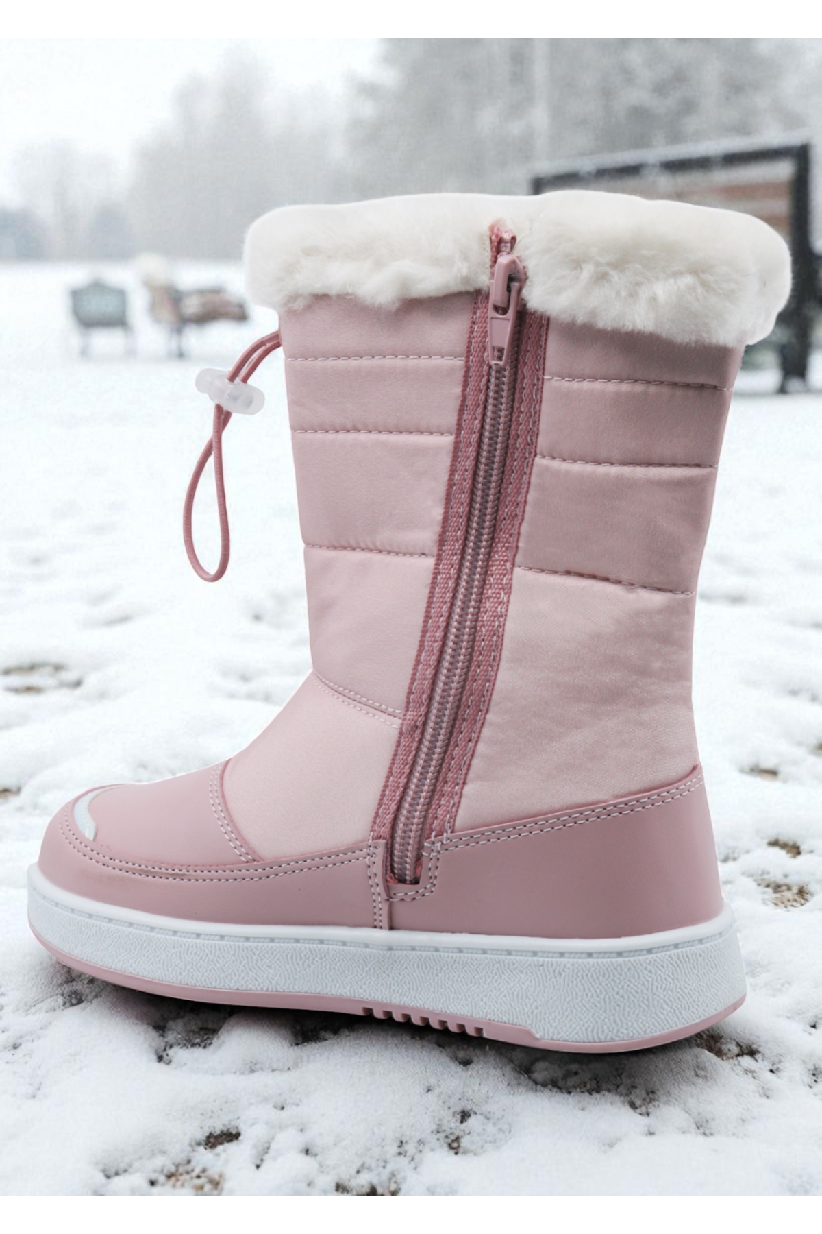 Astor Sıcak Astar Su ve Soğuk Dayanıklı Ortopedik Kaymaz Taban Çocuk Kar Botu - Görsel 3