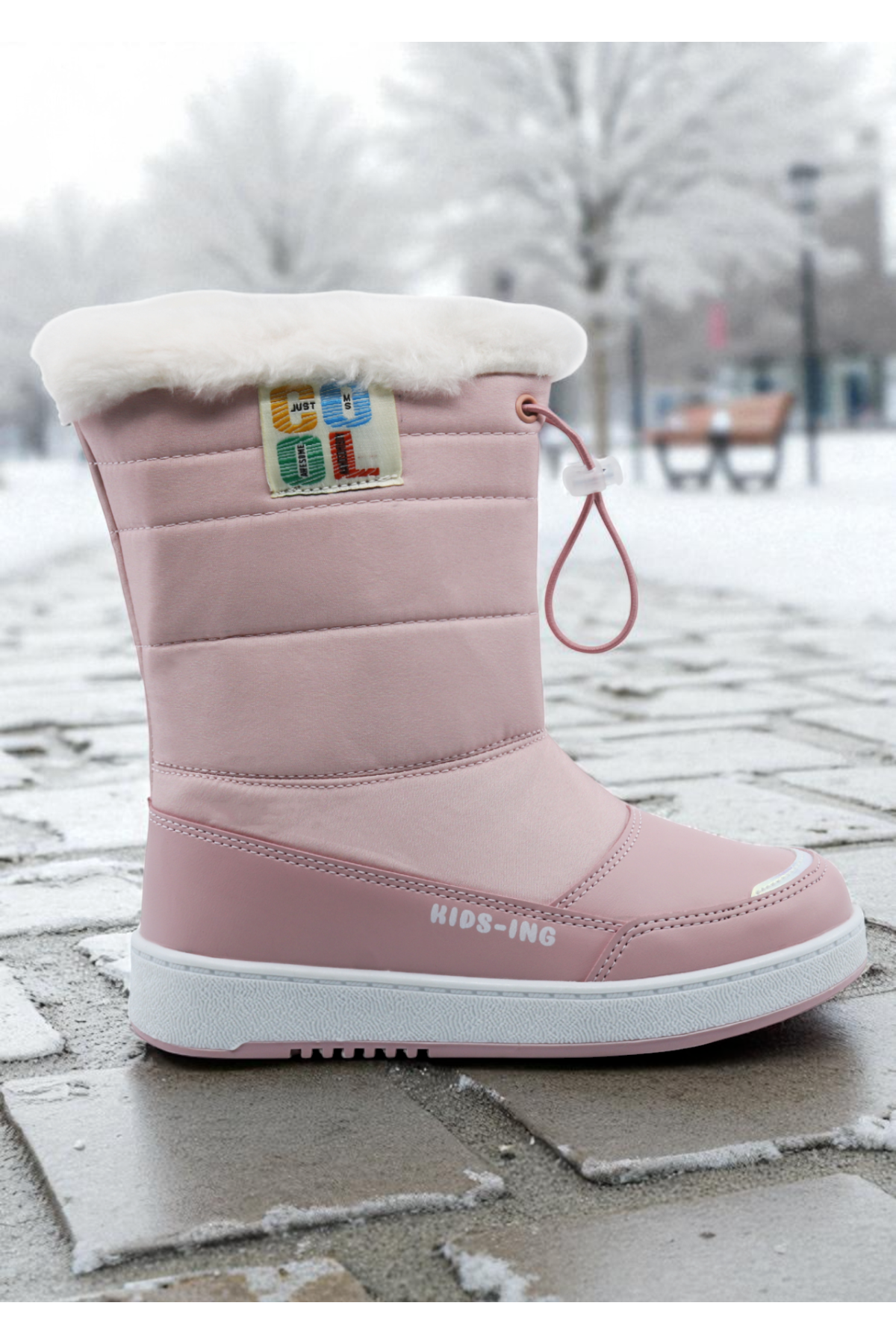 Astor Sıcak Astar Su ve Soğuk Dayanıklı Ortopedik Kaymaz Taban Çocuk Kar Botu - Görsel 4