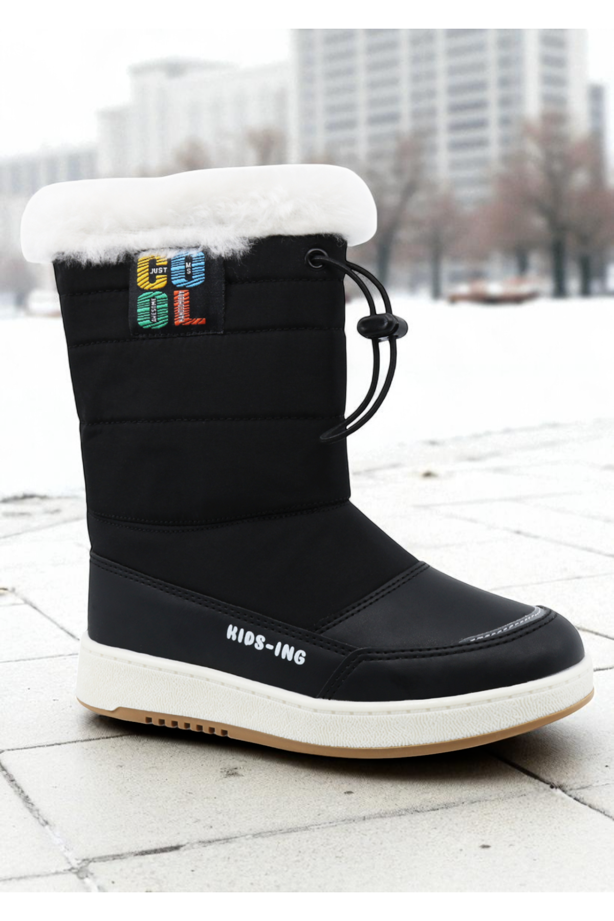 Astor Sıcak Astar Su ve Soğuk Dayanıklı Ortopedik Kaymaz Taban Çocuk Kar Botu - Görsel 2