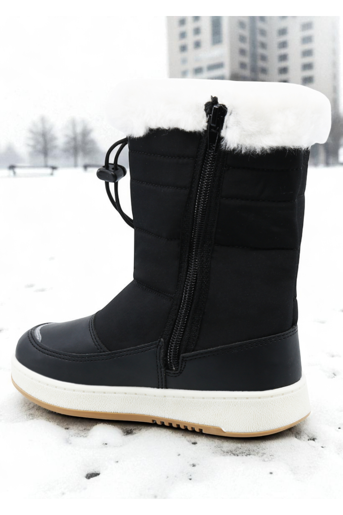 Astor Sıcak Astar Su ve Soğuk Dayanıklı Ortopedik Kaymaz Taban Çocuk Kar Botu - Görsel 3