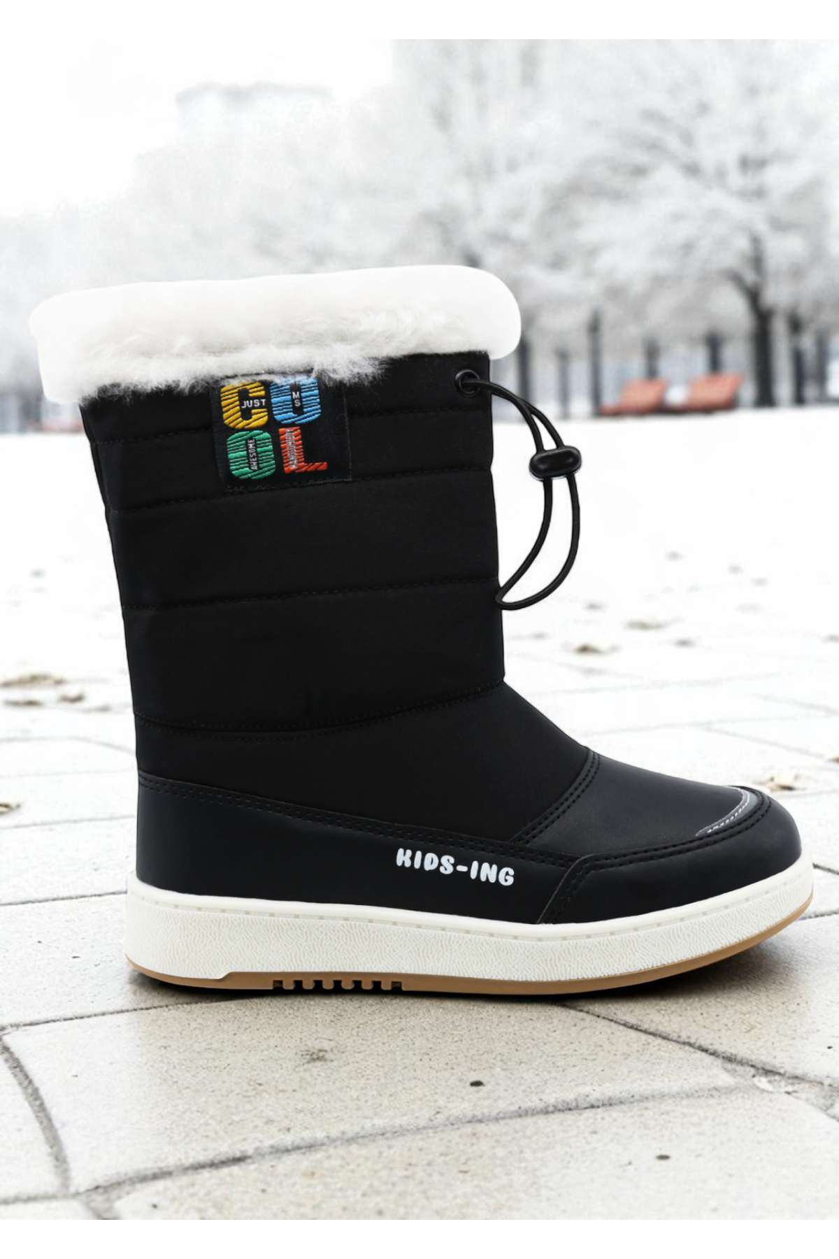 Astor Sıcak Astar Su ve Soğuk Dayanıklı Ortopedik Kaymaz Taban Çocuk Kar Botu - Görsel 4