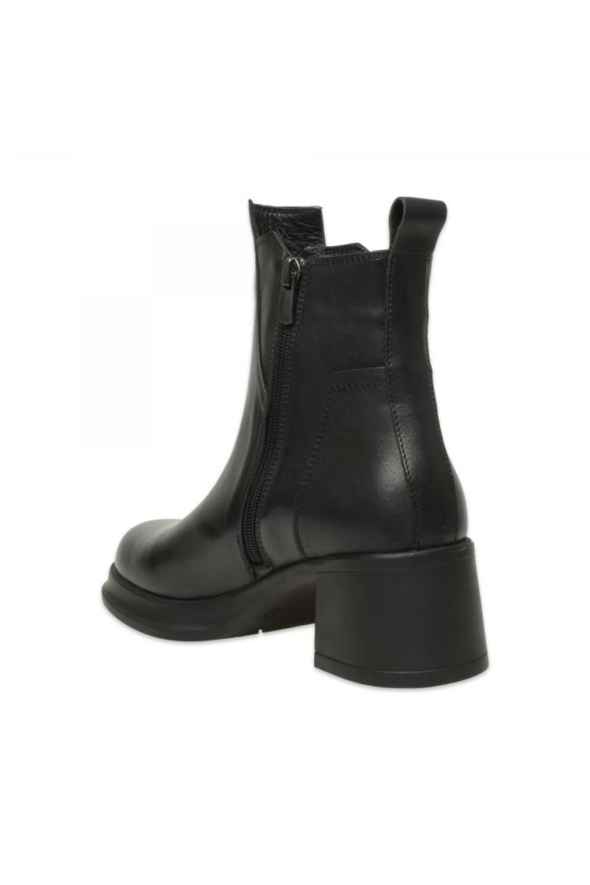 8565 Günlük Topuklu Siyah Kadın Deri Bot - Görsel 5