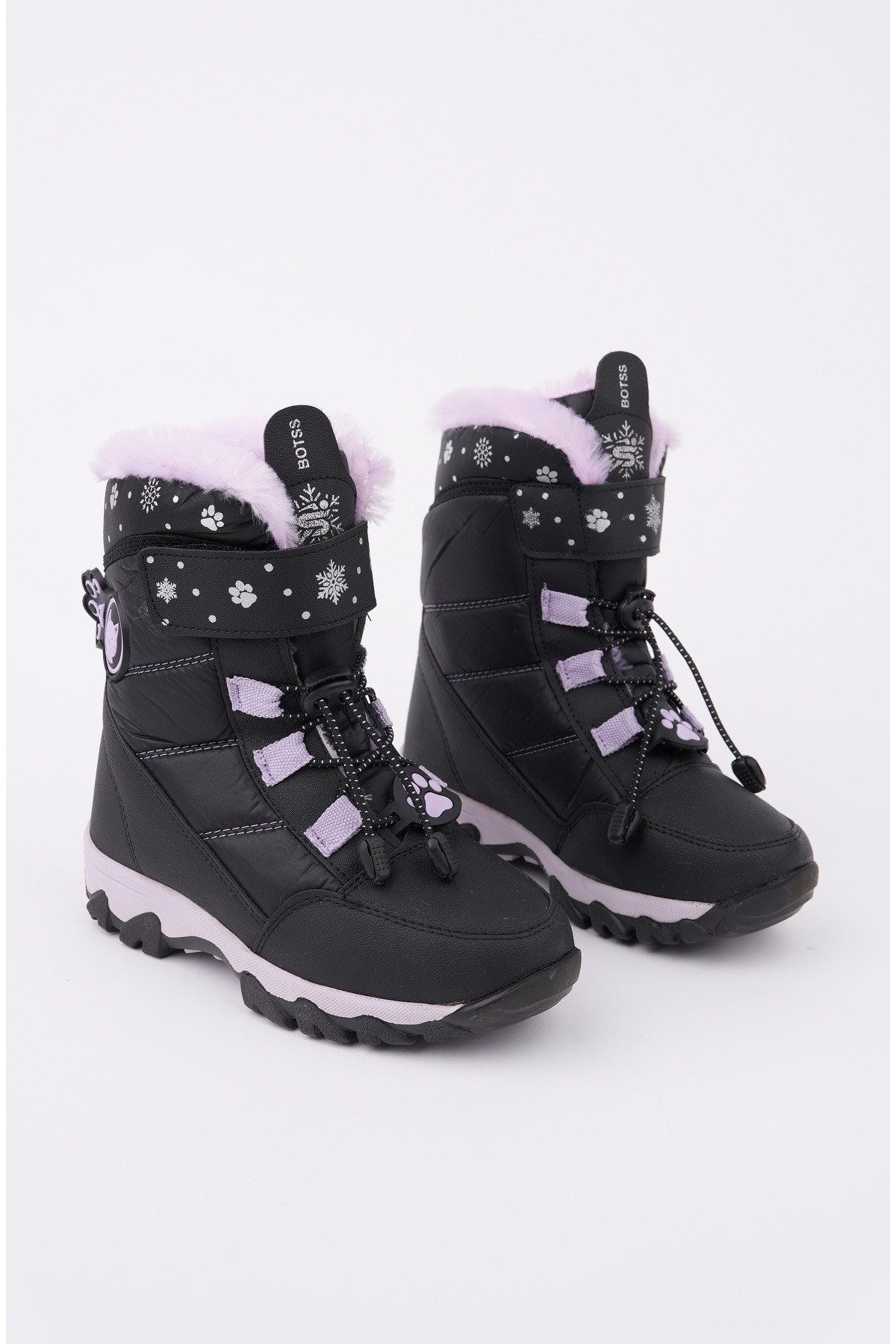 TİGGER İçi Kürklü Bağcıklı ve Cırtlı Kız Çocuk Bot - Görsel 3