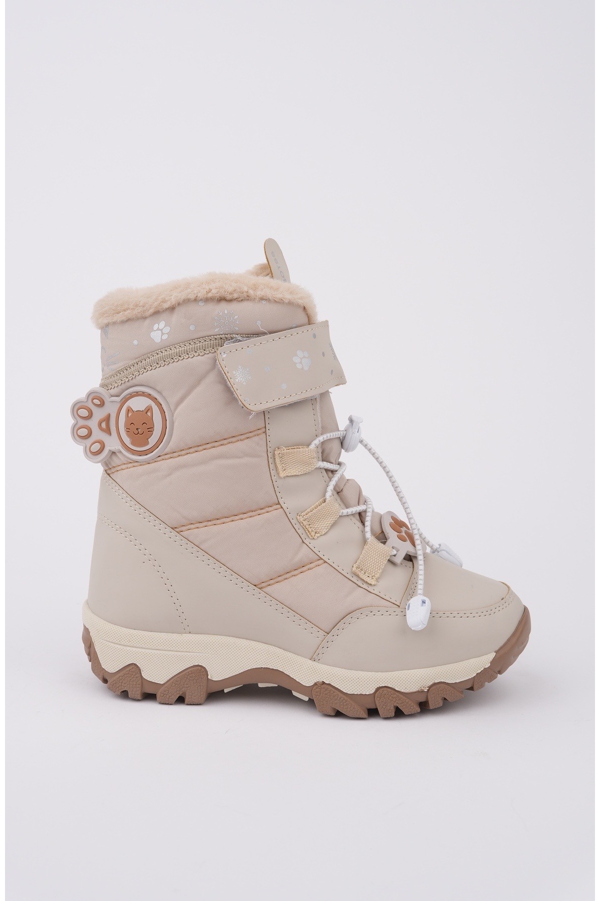 TİGGER İçi Kürklü Bağcıklı ve Cırtlı Kız Çocuk Bot - Görsel 3