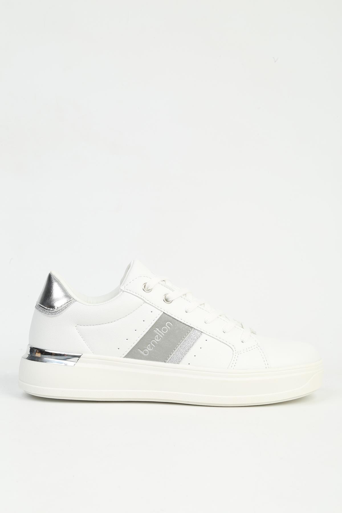 Kadın Beyaz Altın Spor Ayakkabı İTHAL BNI-12074 - Görsel 2