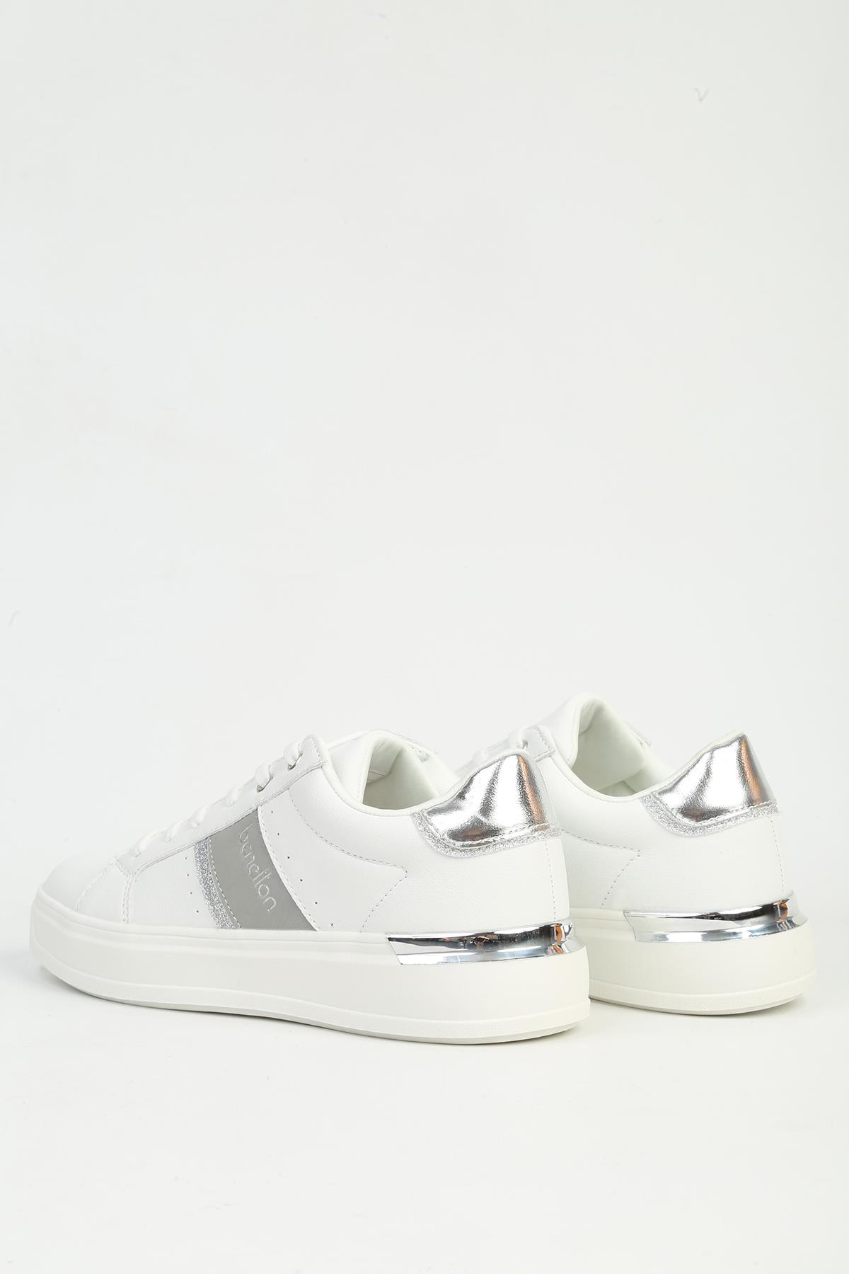 Kadın Beyaz Altın Spor Ayakkabı İTHAL BNI-12074 - Görsel 4
