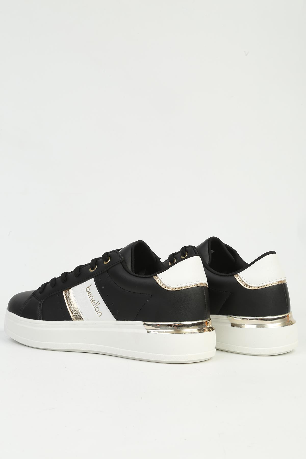 Kadın Siyah Beyaz Spor Ayakkabı İTHAL BNI-12074 - Görsel 4