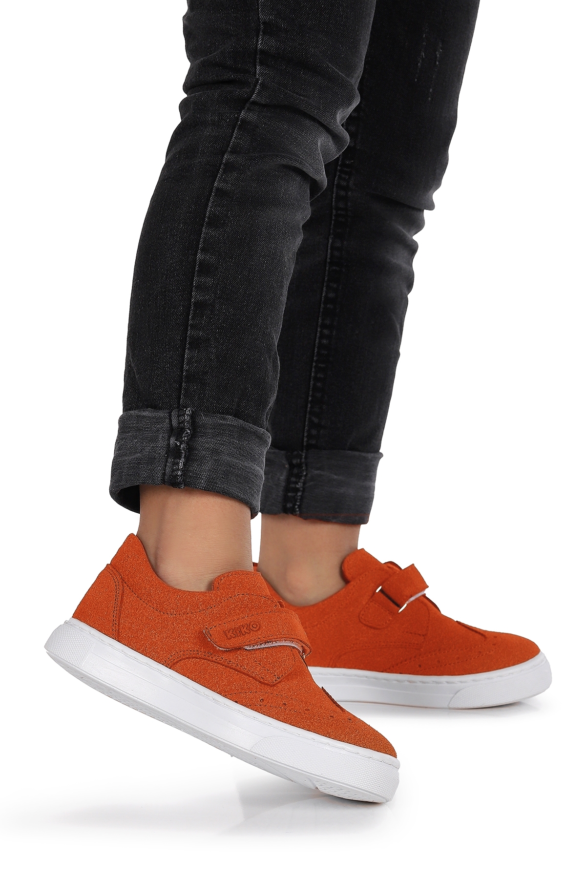 Richie Cırtlı Günlük Erkek Çocuk Casual Ayakkabı Turuncu - Görsel 2