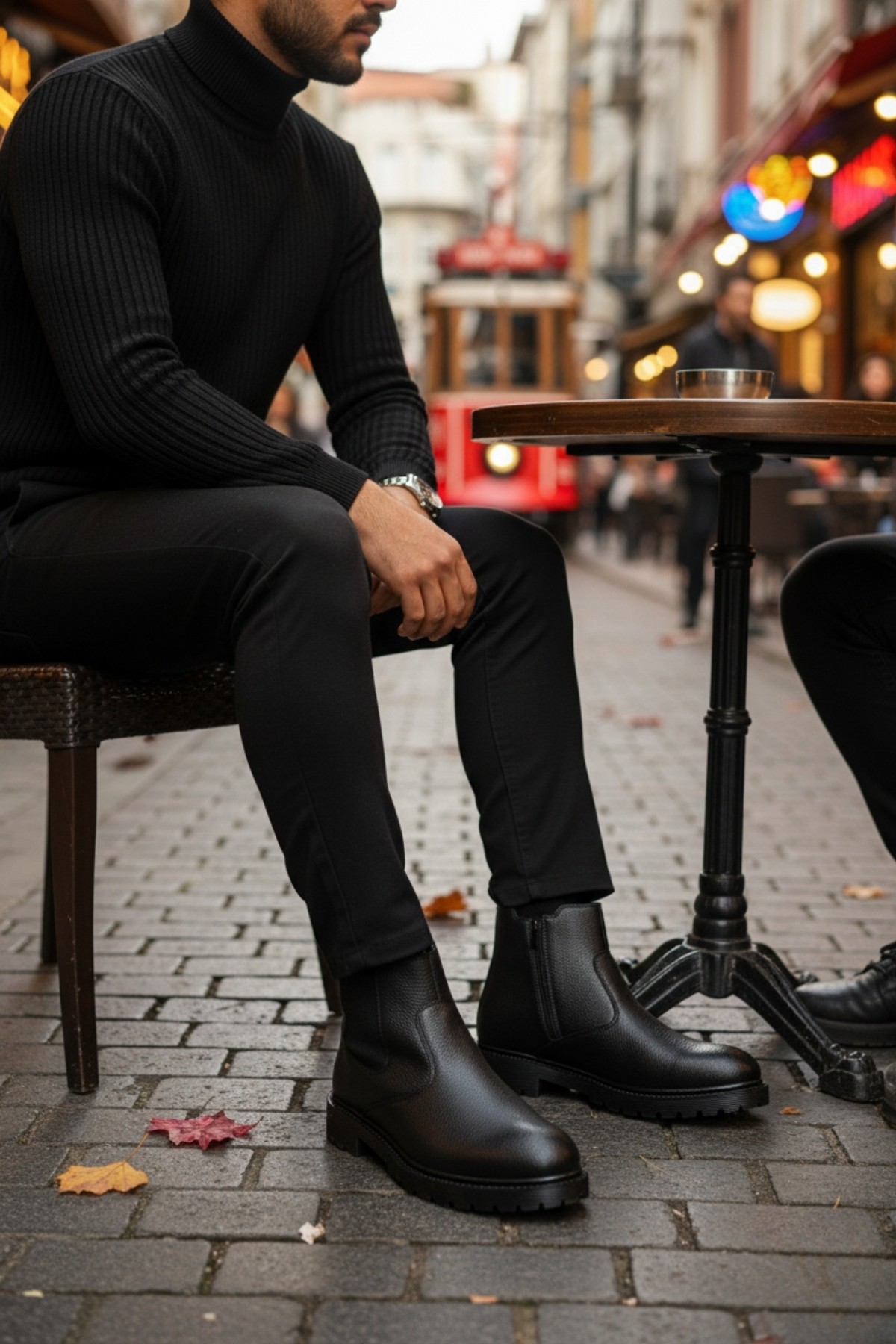 M104 Su&amp;soğuk Geçirmez Kürklü Garantili Sağlam Kışlık Fermuarlı Kauçuk Taban Bot - Görsel 6