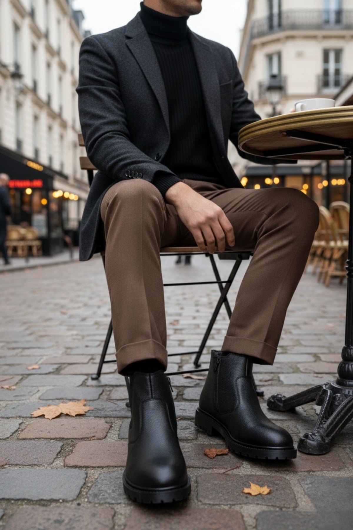 M104 Su&amp;soğuk Geçirmez Kürklü Garantili Sağlam Kışlık Fermuarlı Kauçuk Taban Bot - Görsel 7