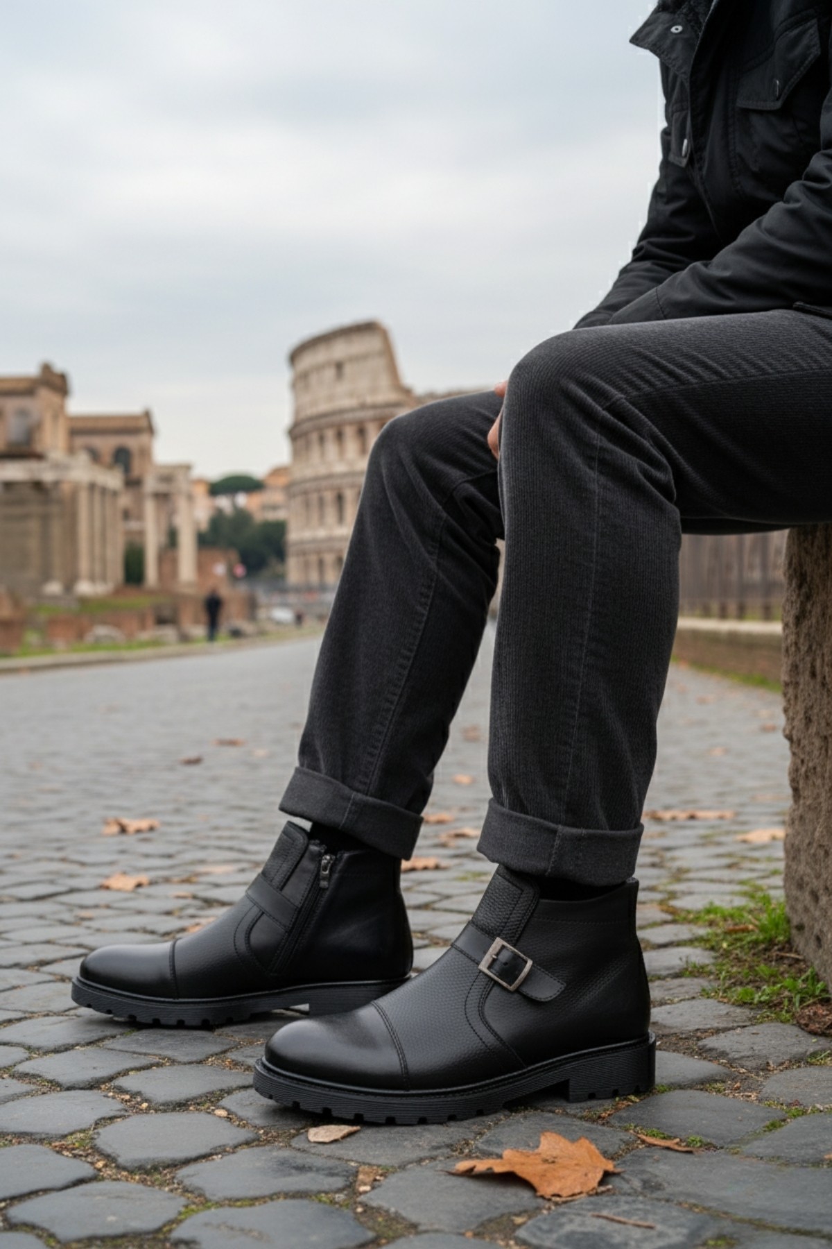 Nijer Garantili Kürklü Fermuarlı Erkek Kışlık Bot - Görsel 2