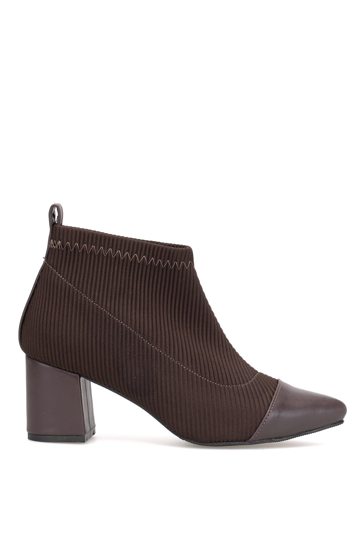 Elit PM09 K1780 Kadın Topuklu Bot Kahverengi - Görsel 2