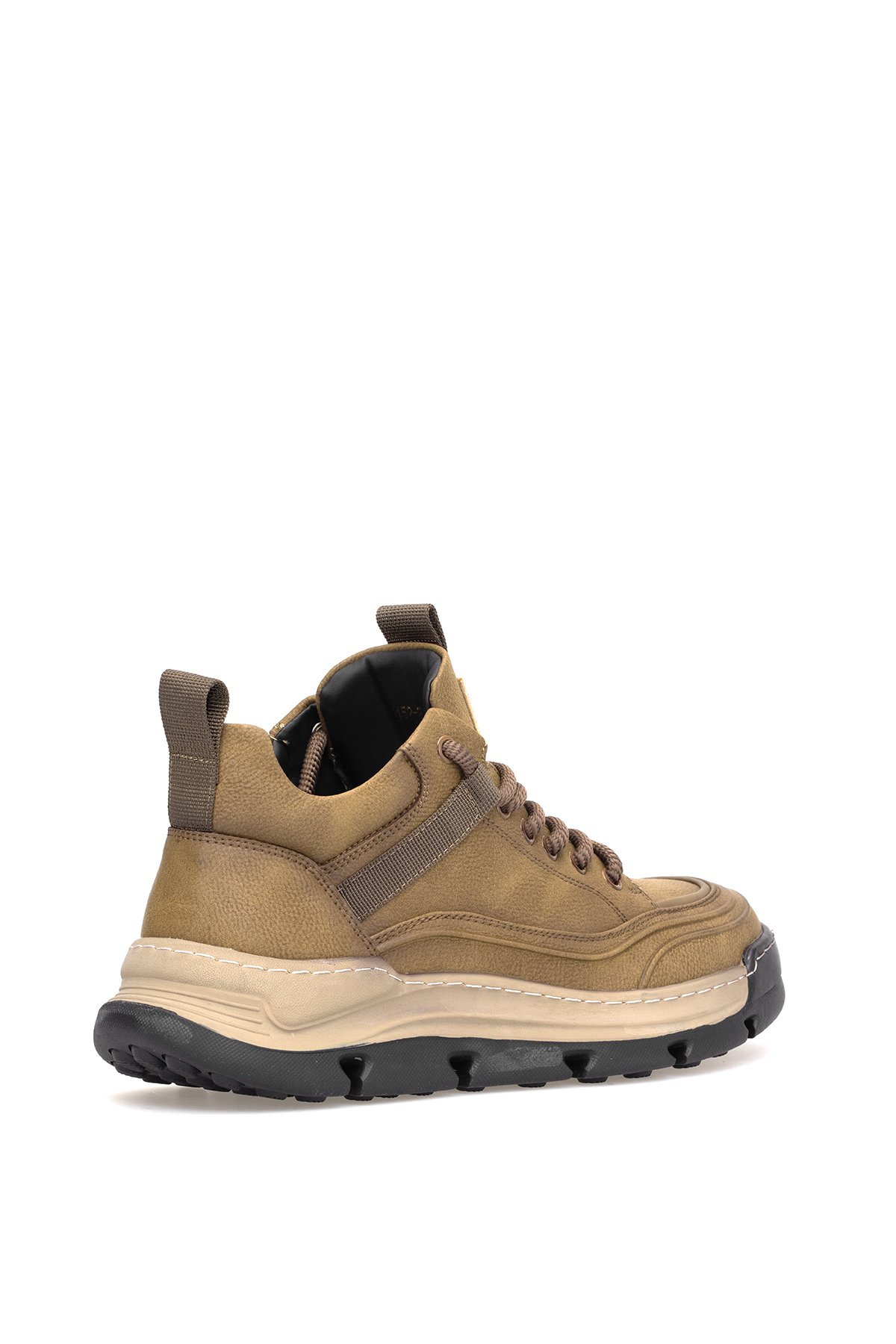 152-22203 Erkek Hakiki Deri Sneaker Bot Kum Rengi - Görsel 5