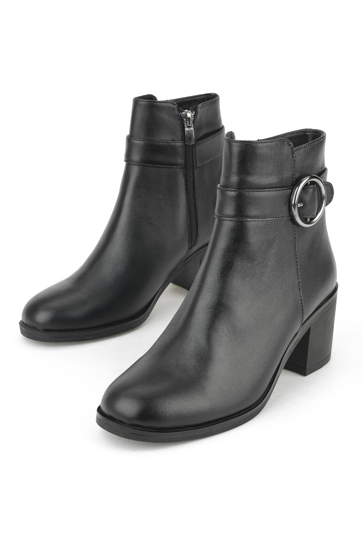 Kadın Hakiki Deri Bot 1531020Z301 Siyah - Görsel 6