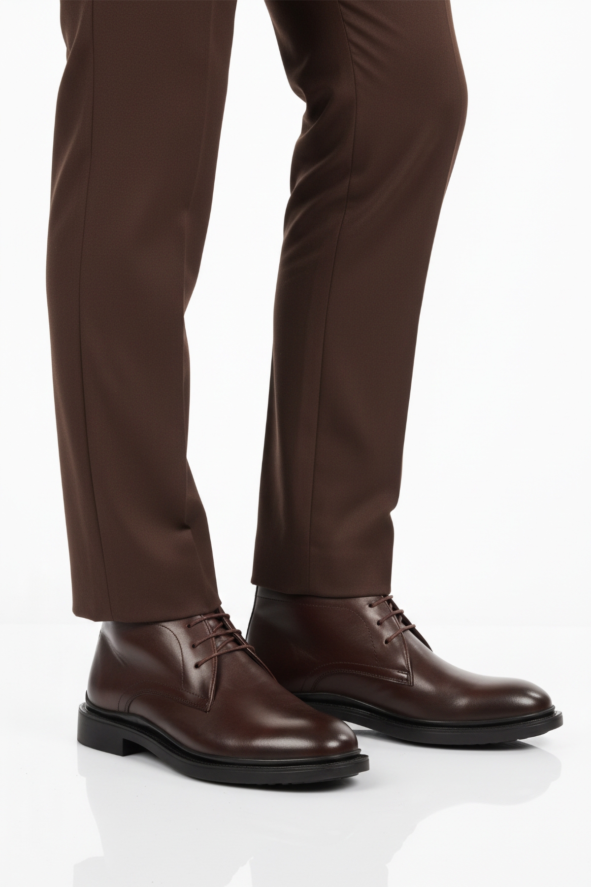 Kahverengi Bağcıklı Hakiki Deri Erkek Bot AG1188-1013 M - Görsel 2