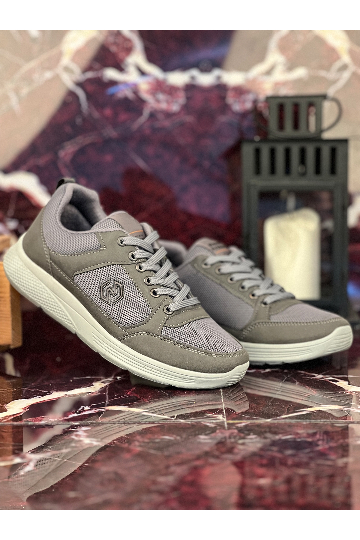 Luma Günlük Erkek Spor Ayakkabı Yürüyüş Koşu Füme - Görsel 2