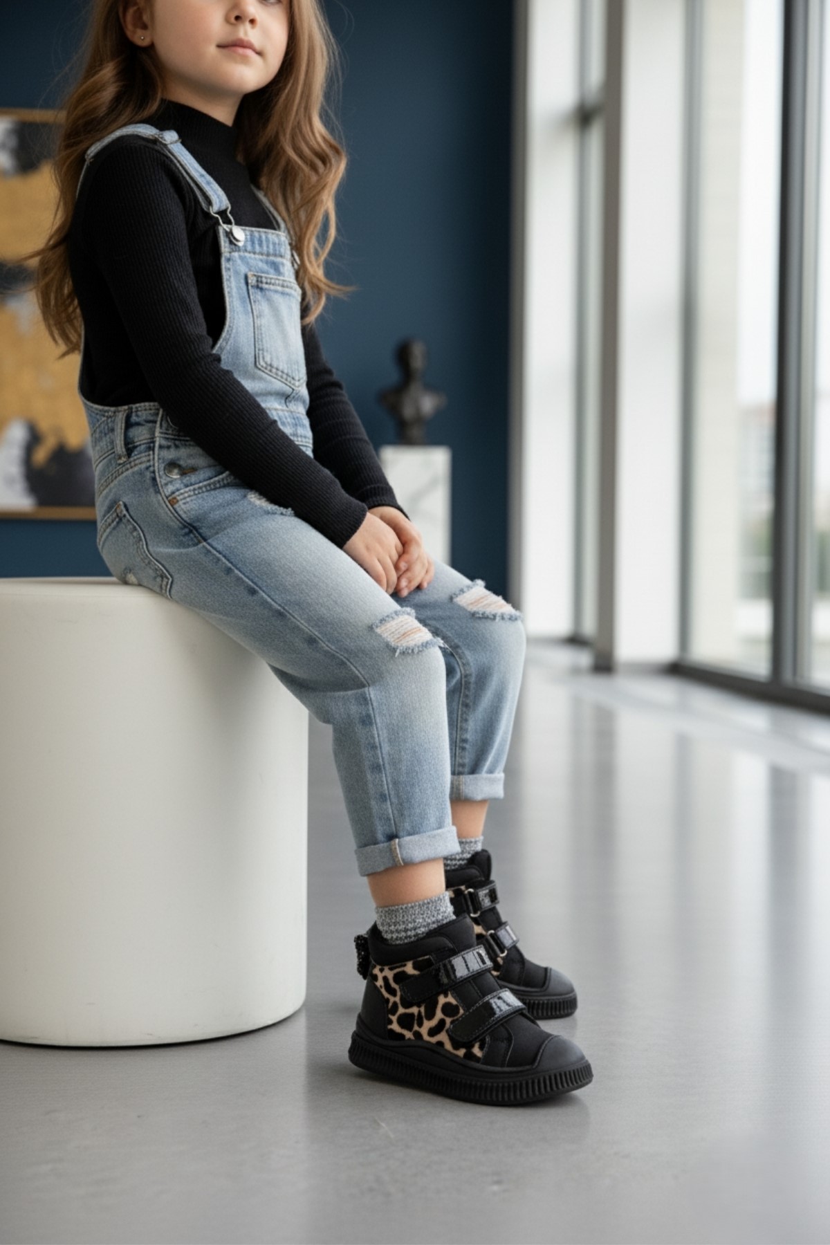 PAWS Kelebekli Çift Cırtlı Kız Bebek ve Çocuk Bot - Görsel 5