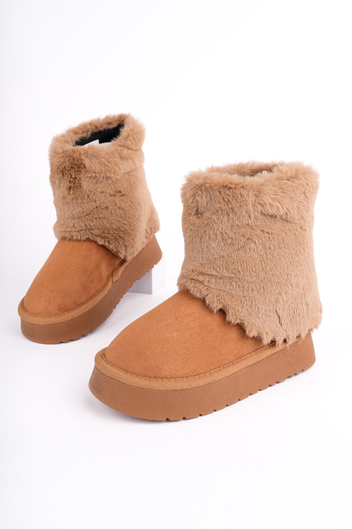 COZY Kürklü Kalın Taban Çocuk Kışlık Mini Bot - Görsel 3