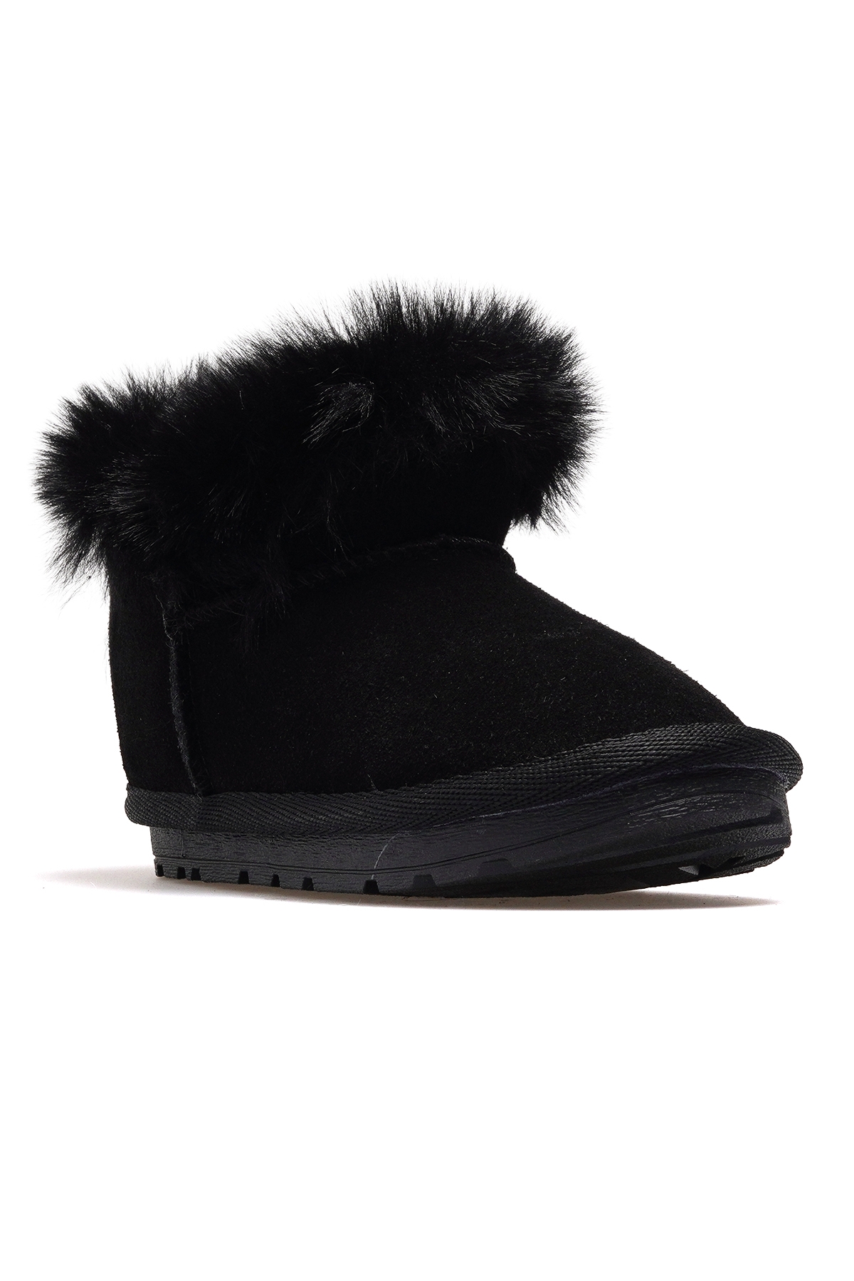 Func Kız Çocuk Tüylü Günlük Bot 25k Buck3062 Siyah - Görsel 5