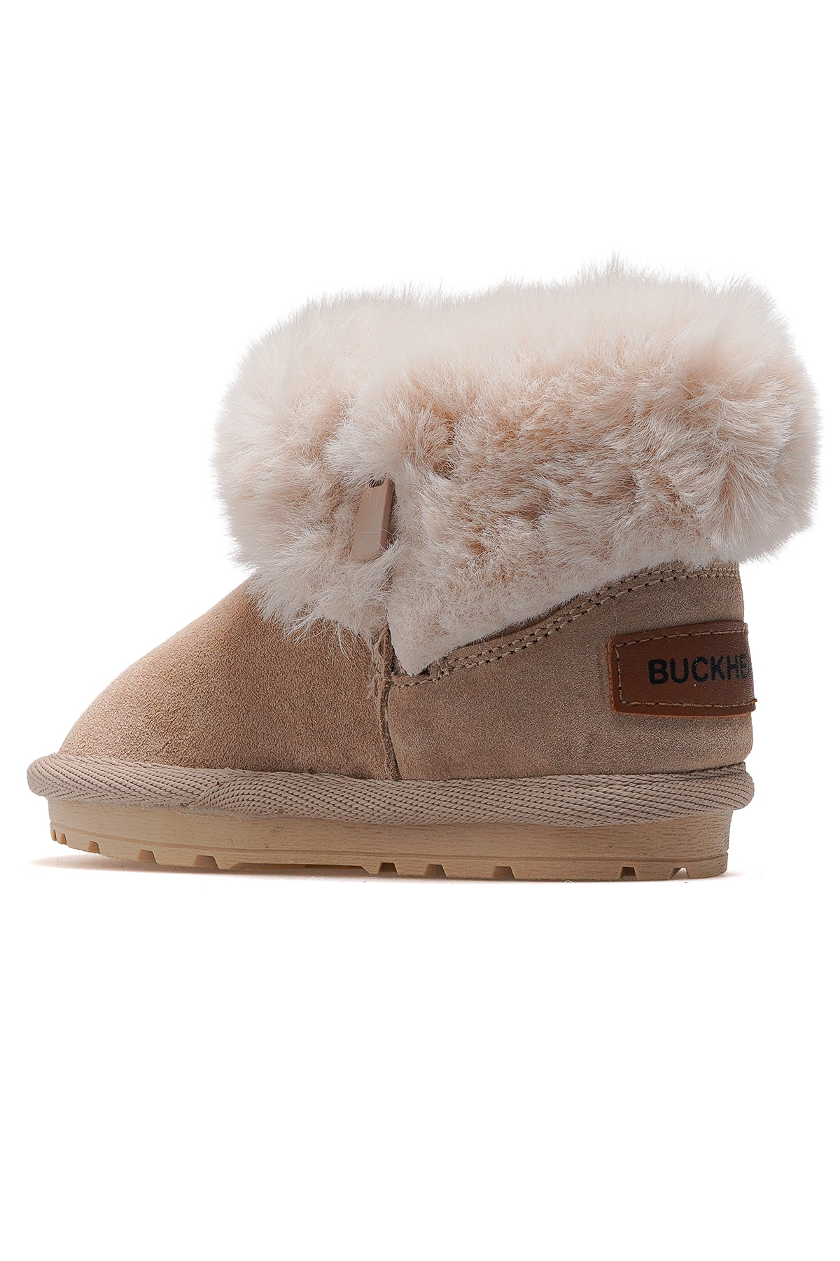 Furly Kız Çocuk Tüylü Fermuarlı Günlük Bot 25k Buck3064 Bej - Görsel 4